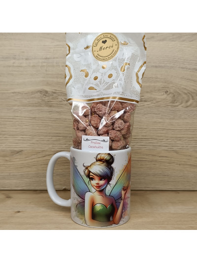 Mug buste Fée clochette en pastel