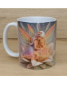 Mug avec deux fées assises sur une fleur