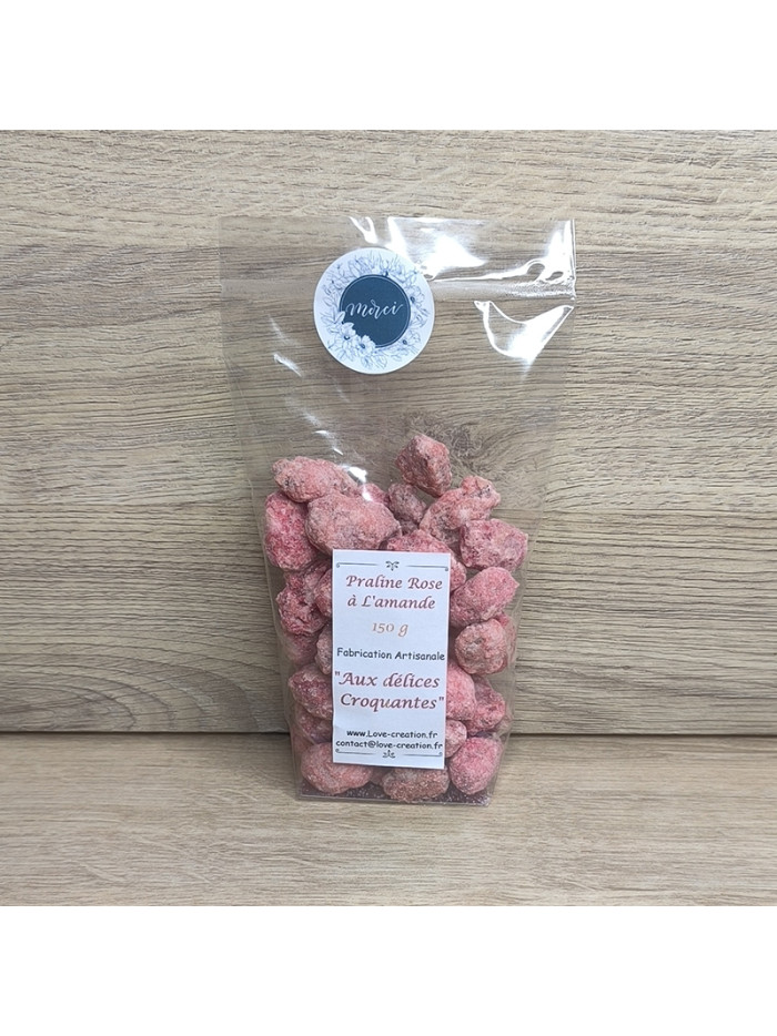 Praline rose à l'amande de 150 g