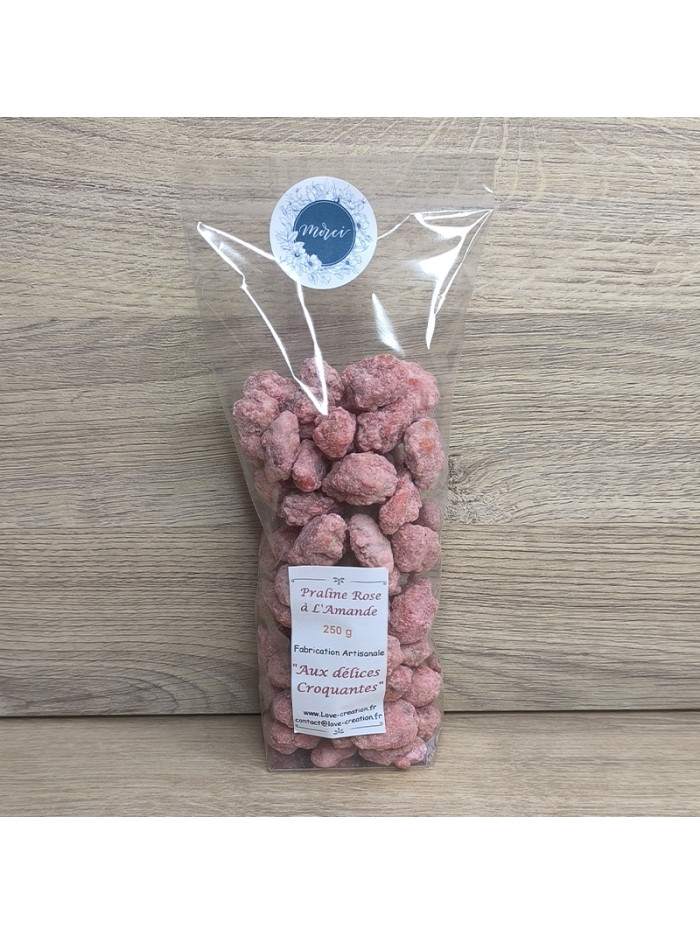 Praline rose à l'amande de 250 g