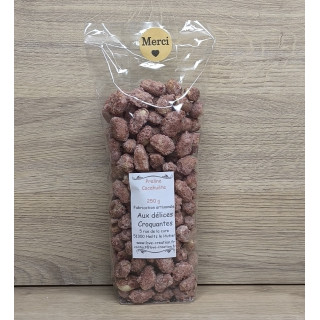 Voici des pralines cacahuète de 250 g finement préparer pour vous
