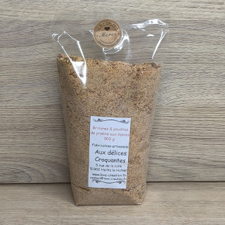 brisure & poudre de praline de 250 g aux épices finement préparer
