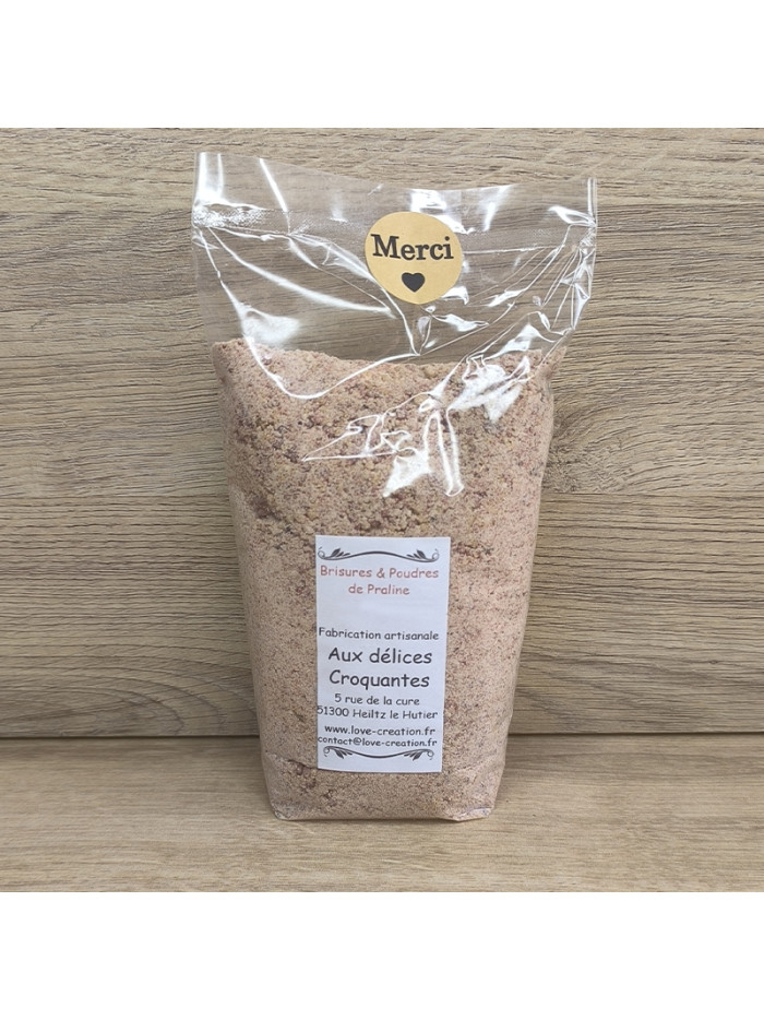 Brisure & poudre de praline 250 grammes