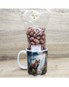 Mug d'un renard dans une forêt