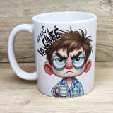 Mug d'un jeune homme "besoin d'un café"