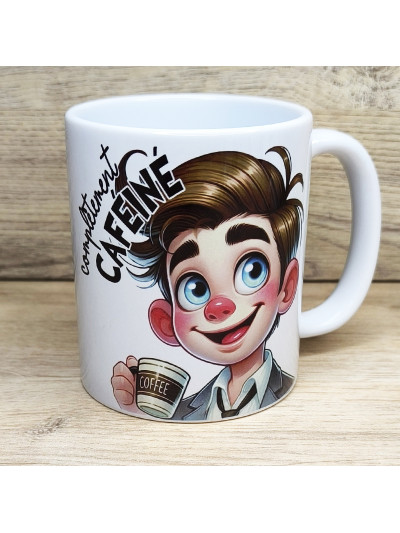 Mug d'un jeune homme "besoin d'un café"