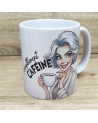 Mug d'une femme "besoin d'un café"