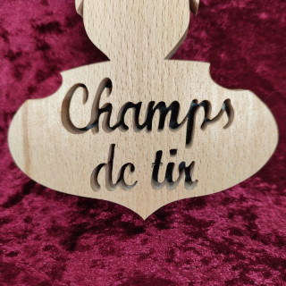 Plaque humoristique pour porte de chambre spécial chasseur