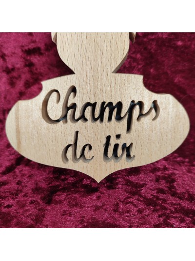 Plaque de porte chambre humoristique spécial chasseur