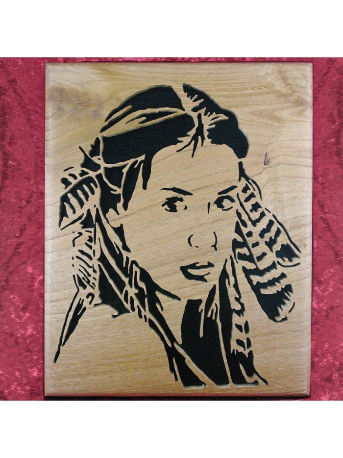 Tableau d'un Visage d'une indienne