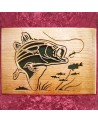 Tableau bois de la bonne pèche