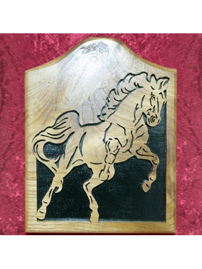Tableau bois d'un cheval...