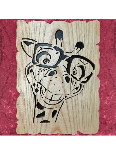 Tableau bois D'une Girafe...