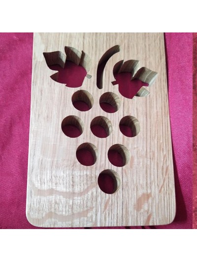 Porte bouteille bois suspendu