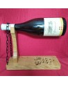 Porte bouteille bois suspendu