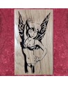 tableau bois d'une fée en tenue sexy