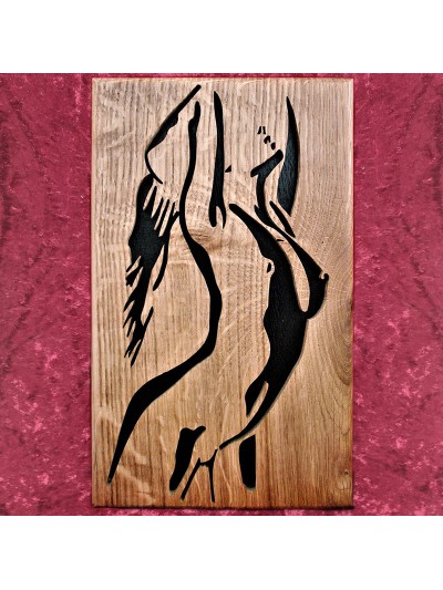 Tableau bois d'une Femme...