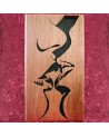 tableau bois Un long baisé