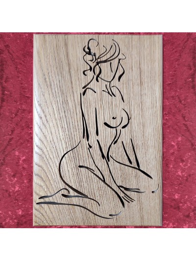 Tableau bois D'une Femme...