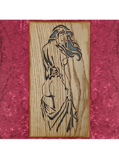 Tableau bois D'une Femme...