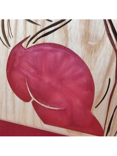 Tableau en bois noble de Jessica Rabitt dans une tenue très sexy
