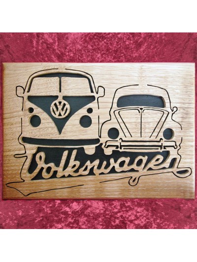 Tableau bois lumineux d'une cox
