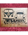 Tableau bois lumineux d'une cox