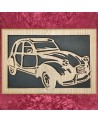 Tableau bois de la voiture 2 CV