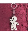 Porte clés bois d'un bonhomme pain d’épice