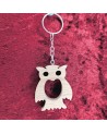 Porte clés bois d'un Hibou