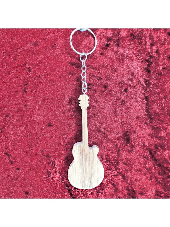 Porte clés bois d'une guitare électrique
