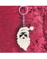 Porte clés bois du père noël