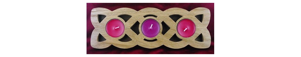Bougeoir de tout style en bois noble, de plusieurs formes, différents styles pour toute occasion et événement, achat sur love création.
